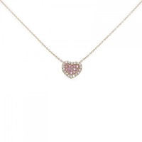 ポンテヴェキオ ハート サファイヤ ネックレス 0.14CT