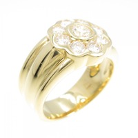 750YG フラワー ダイヤモンド リング 1.00CT