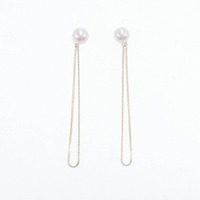 【新品】K18YG アコヤパール ピアス 4.6mm
