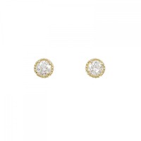 【リメイク】K18YG/ST ダイヤモンド ピアス 0.248CT 0.250CT F SI1 VG-G