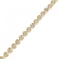 18KYG ダイヤモンド ブレスレット 1.00CT