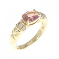 K18YG トルマリン リング 0.70CT