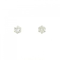 PT ソリティア ダイヤモンド ピアス 0.64CT