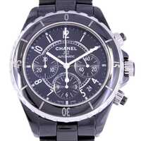 シャネル J12 41mmクロノセラミック H0940 セラミック 自動巻