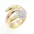 ポンテヴェキオ フラワー ダイヤモンド リング 0.11CT