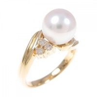 K18YG アコヤパール リング 7.8mm
