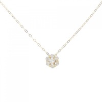 K18YG フラワー ダイヤモンド ネックレス 0.20CT