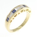 K18YG サファイヤ リング 0.31CT