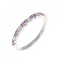 PT サファイヤ リング 0.22CT 拡散処理未検査