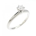 ティファニー クラシックソリティア リング 0.18CT