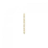 ヒロタカ ゴッサマー ショートバー ピアス 片耳 0.06CT