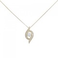 K18YG ダイヤモンド ネックレス 0.240CT