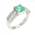 PT エメラルド リング 0.91CT