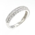 PT パヴェ ダイヤモンド リング 0.76CT