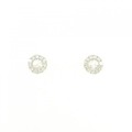 K18WG ダイヤモンド ピアス 0.20CT