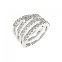 K18WG ダイヤモンド リング 0.68CT