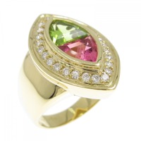 K18YG カラーストーン リング