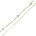 K18YG ダイヤモンド ブレスレット 0.20CT