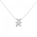 K18WG ベア ダイヤモンド ネックレス 0.65CT