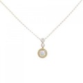 K18YG ダイヤモンド ネックレス 0.20CT