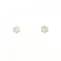 PT ソリティア ダイヤモンド ピアス 0.30CT