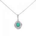 PT エメラルド ネックレス 0.55CT