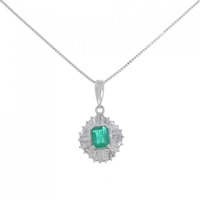 PT エメラルド ネックレス 0.55CT