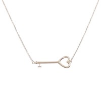 ティファニー 750PG ハート×キー ネックレス