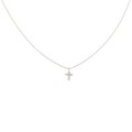 ポンテヴェキオ クロス ダイヤモンド ネックレス 0.09CT