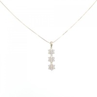 K18YG フラワー ダイヤモンド ネックレス 0.56CT