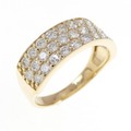 K18YG パヴェ ダイヤモンド リング 1.00CT