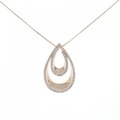 K18PG ダイヤモンド ネックレス 0.17CT
