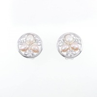 K14WG 淡水パール イヤリング