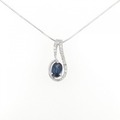 K18WG サファイヤ ネックレス 0.90CT