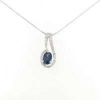 K18WG サファイヤ ネックレス 0.90CT