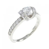 【リメイク】PT ダイヤモンド リング 0.509CT F SI1 Good