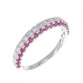 K18WG ルビー リング 0.60CT