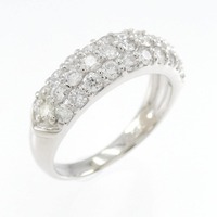 PT パヴェ ハーフエタニティ ダイヤモンド リング 1.00CT