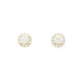 【リメイク】K18YG/ST ダイヤモンド ピアス 0.216CT 0.225CT G SI2 VG-GOOD