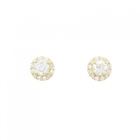 【リメイク】K18YG/ST ダイヤモンド ピアス 0.216CT 0.225CT G SI2 VG-GOOD