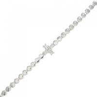 K18WG ダイヤモンド ブレスレット 0.05CT