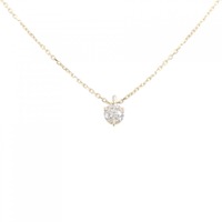 K18YG ソリティア ダイヤモンド ネックレス 0.21CT