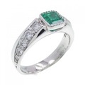 PT エメラルド リング 0.55CT