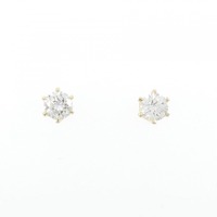 K18YG ダイヤモンド ピアス 0.282CT 0.294CT E-G VS1-2 Good