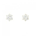 【リメイク】K18YG/ST ダイヤモンド ピアス 0.597CT 0.665CT I-J I1 VG-GOOD