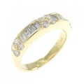 K18YG フラワー ダイヤモンド リング 0.50CT