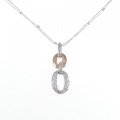 18KWG/18KPG/K18WG ダイヤモンド ネックレス 0.20CT