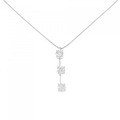 PT スリーストーン ダイヤモンド ネックレス 0.85CT
