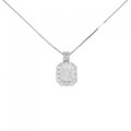 PT ダイヤモンド ネックレス 2.159CT I VS1 エメラルドカット