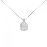 PT ダイヤモンド ネックレス 2.159CT I VS1 エメラルドカット
